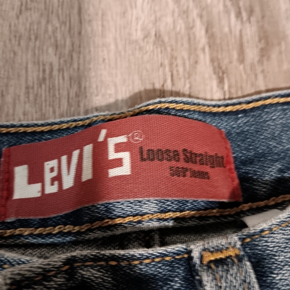 Levi denim jeans loose straight size 20 slim - Picture 3 of 6